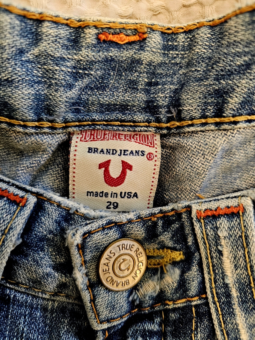 TRUE RELIGION ASHBURY PATCHWORK JEANS – SIZE 29 | RARE Y2K BOHO - Picture 8 of 12